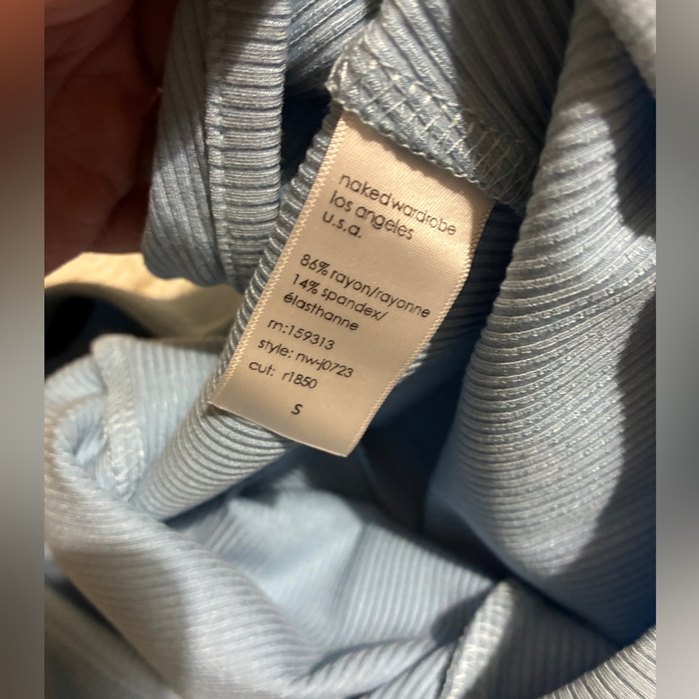 Naked Wardrobe Light Blue Jumpsuit - Picture 9 of 10